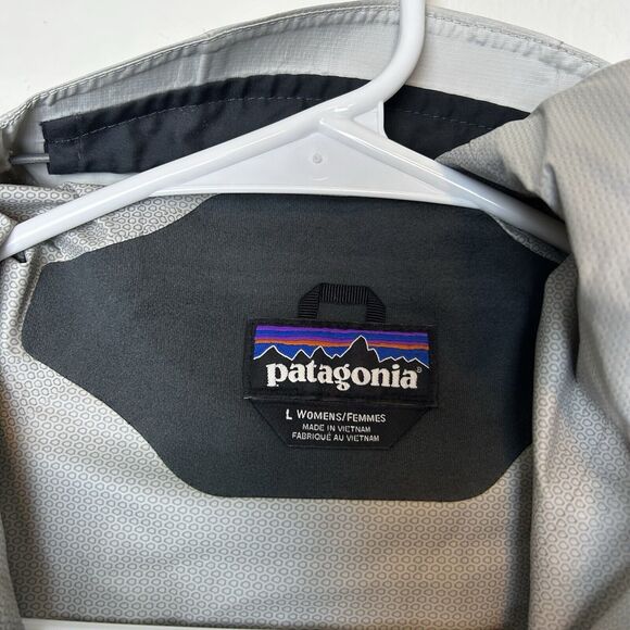 Patagonia Jacket Women’s Large White Torrentshell H2NO Full Zip Hooded Gorpcore - Picture 8 of 16